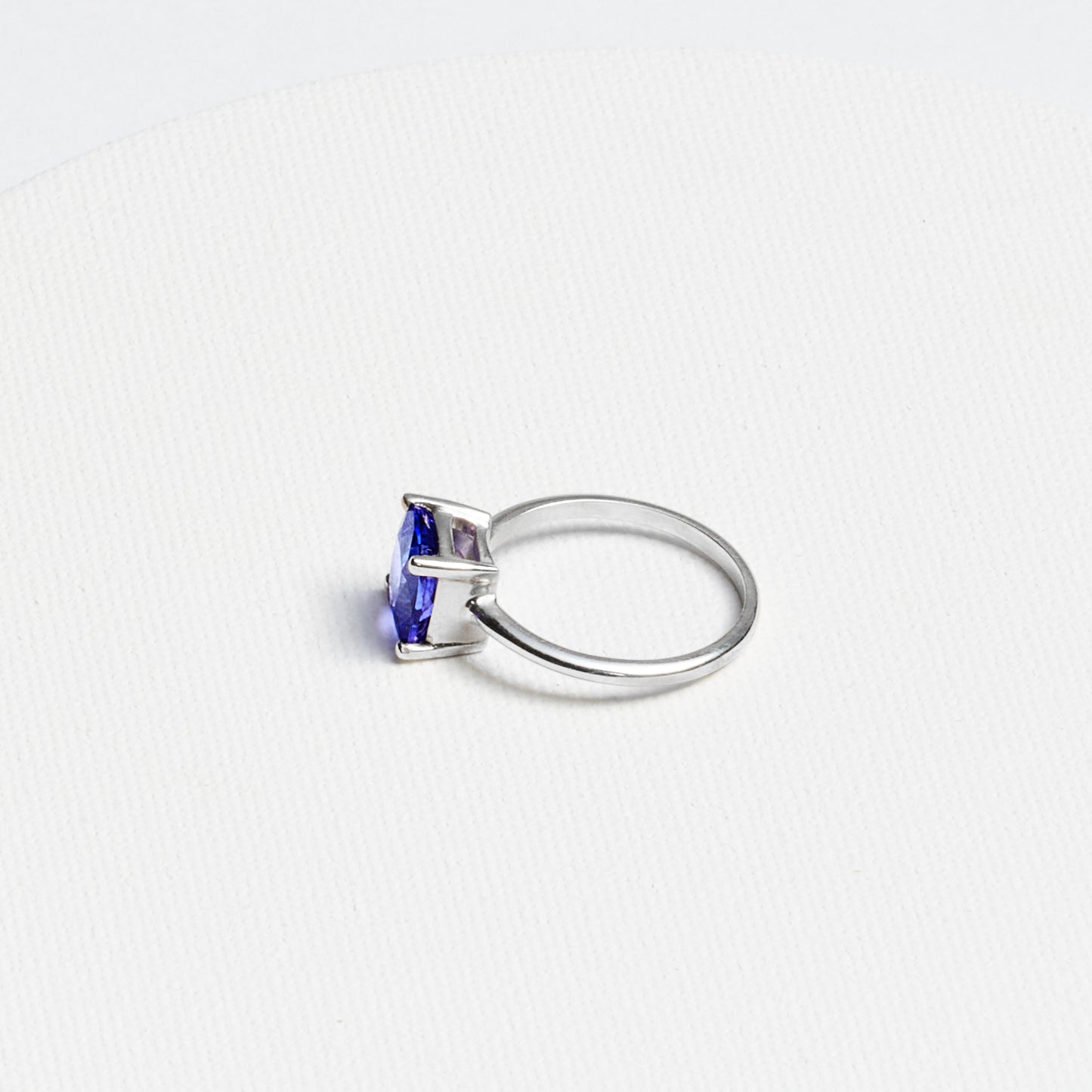 Cushion Tanzanite Ring · 2.73ct · Silver