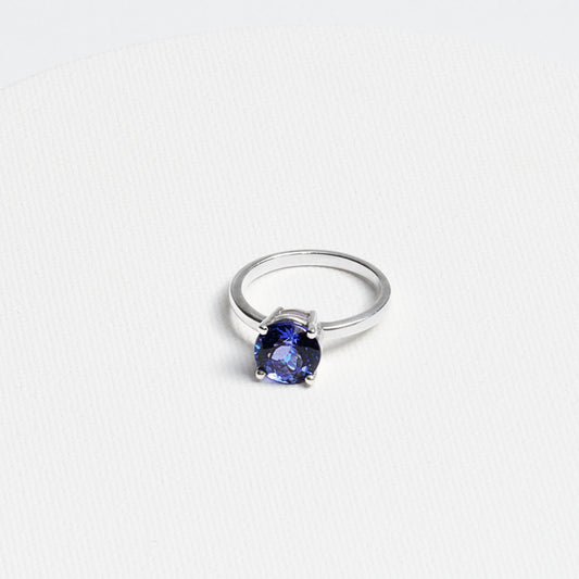 Round Tanzanite Ring · 2.66ct · Silver