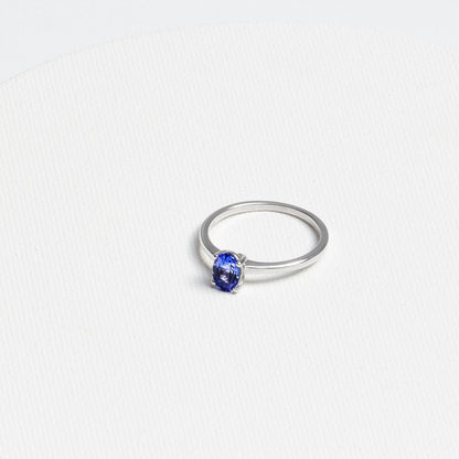 Oval Tanzanite Ring · 0.7ct · Silver