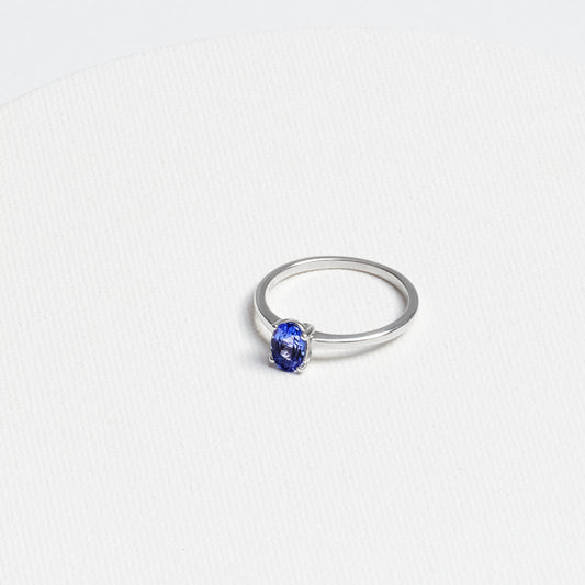 Oval Tanzanite Ring · 0.7ct · Silver