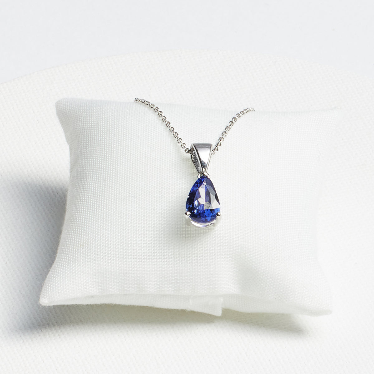 Teardrop Tanzanite Pendant · 1.5ct · Silver