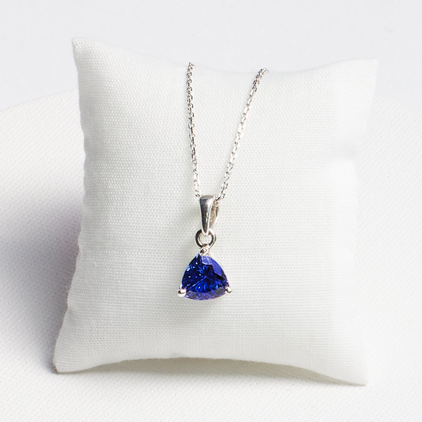 Trillion Tanzanite Pendant · 1.96ct · Silver
