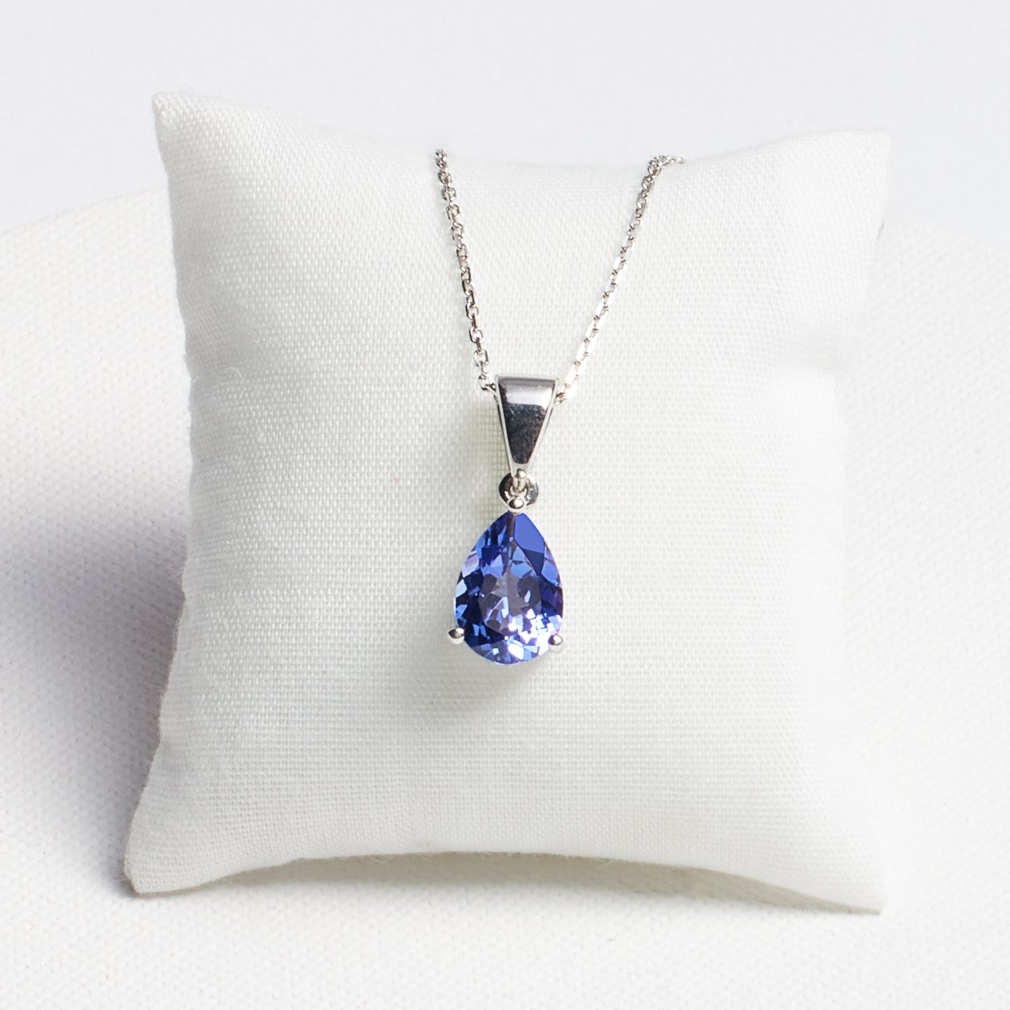 Teardrop Tanzanite Pendant · 2.2ct · Silver