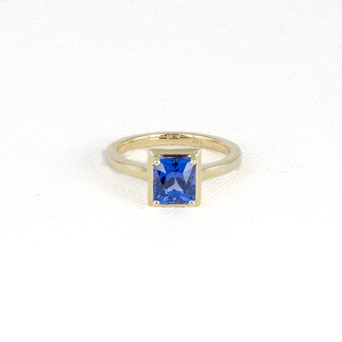 Emerald-Cut Tanzanite Ring · 2.35ct · 14K Yellow Gold