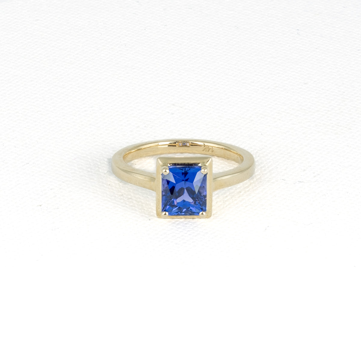 Emerald-Cut Tanzanite Ring · 2.35ct · 14K Yellow Gold